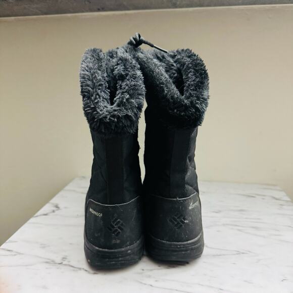 Columbia Ice Maiden II Black Snow Boots Women Size 9 - Picture 5 of 9